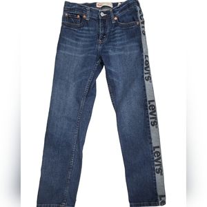 Kids Youth Levi’s 502 Taper medium Wash Denim Jeans Adjustable Waist 12R 26x26